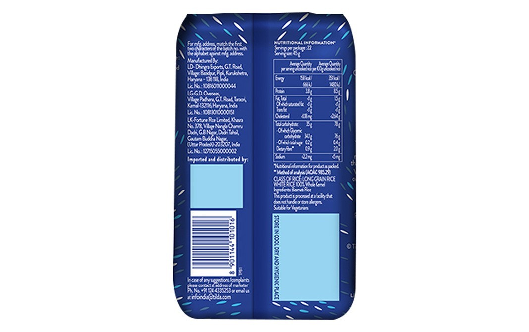 Tilda Pure Original Basmati Rice    Pack  1 kilogram